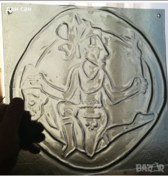 Цветни стъклени пана вази Франция Италия , снимка 1