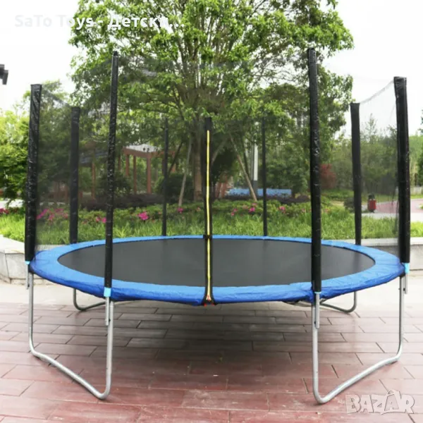 Ултра здрав портативен батут със защитна мрежа , снимка 1