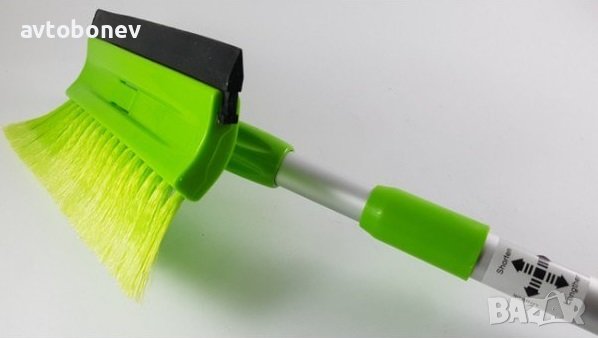 Удобна ЧЕТКА& СТЪРГАЛКА за сняг/лед с телескопична дръжка-малка, снимка 1