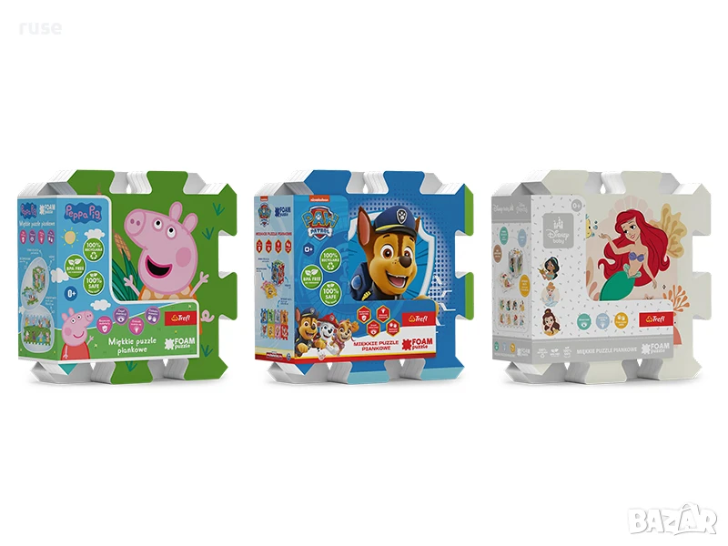 НОВИ! Пъзел постелка за игра Trefl – Peppa, Paw Patrol или Ариел, снимка 1