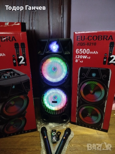 Караоке колона батерия 🔋 6500mAh + подарък флашка 4GB , снимка 1