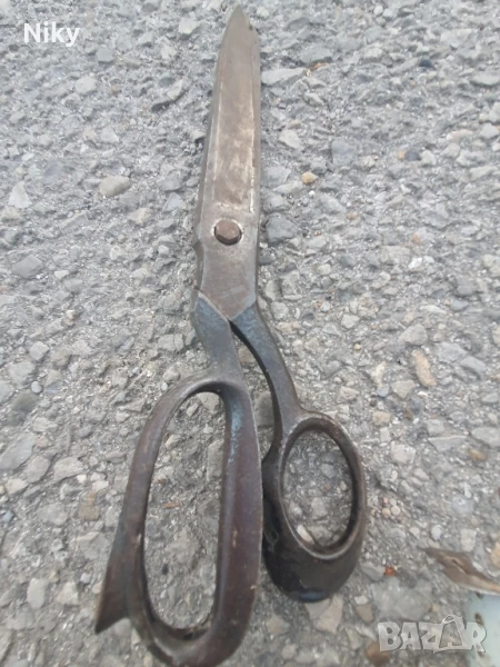 Стара шивашка ножица 34 см., снимка 1