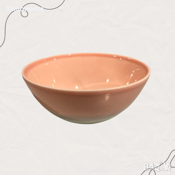 Купа за супа „Розов залез“ – 17 см, снимка 1