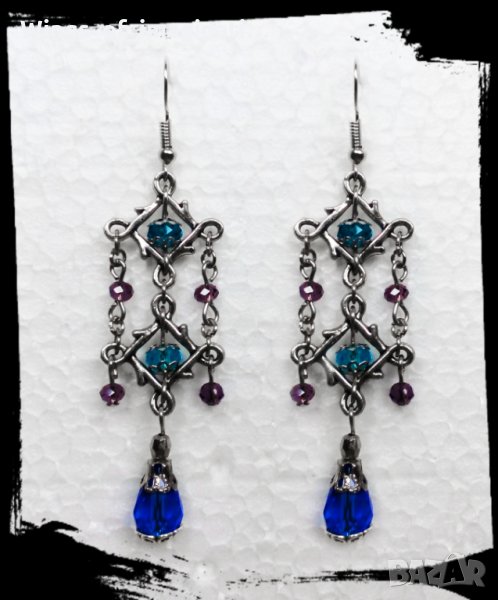 ! РАЗПРОДАЖДБА ! - Обеци ръчна изработка със сребро 925 по 4 лв., снимка 1