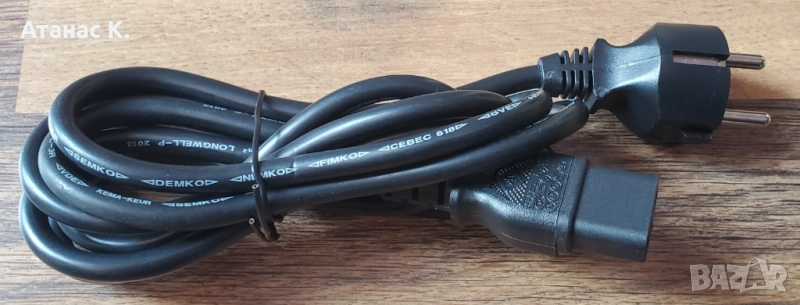 Кабел: Захранващ Кабел Schuko -> C13 - Различни Видове, снимка 1