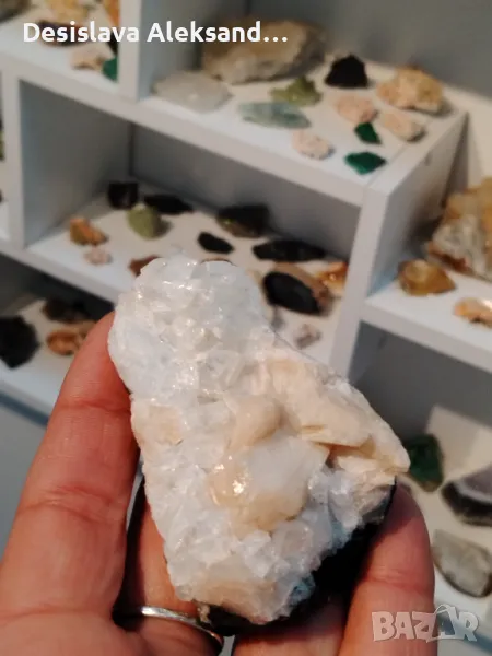 Апофилит със стилбит от Индия, много изгодно , снимка 1