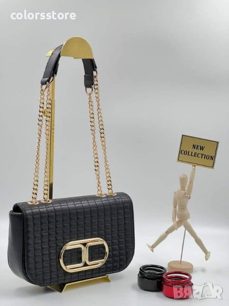Черна чанта Elizabetta Franchi код SG210, снимка 1