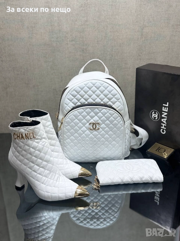 Chanel Дамска Бяла Раница Шанел Код SK117, снимка 1