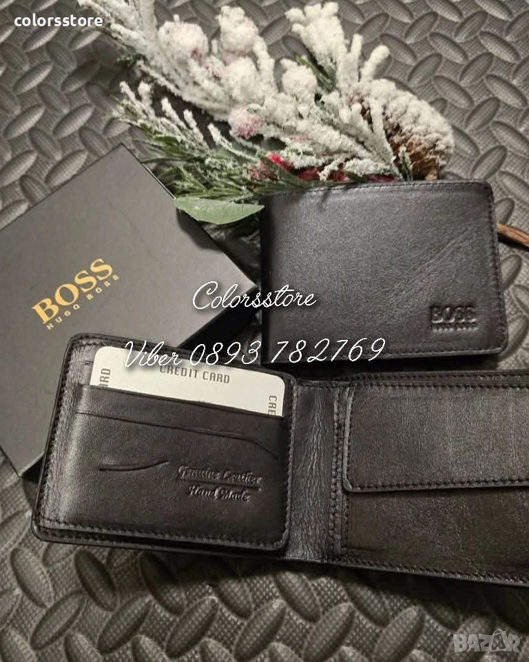 Мъжки кожен портфейл Boss/VL80t, снимка 1