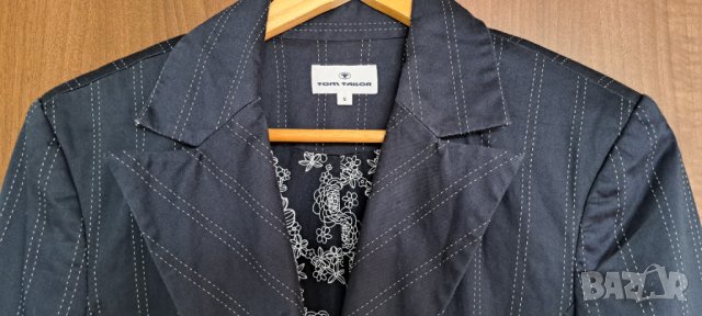TOM TAILOR Дамско вталено сако-размер S, снимка 3 - Сака - 42699650