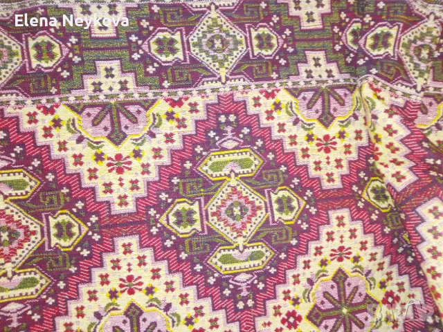 Вълнен машинно тъкан , снимка 4 - Антикварни и старинни предмети - 49435750