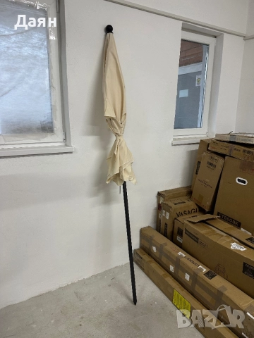 Правоъгълен градински чадър 200х125см, регулируема височина , снимка 7 - Градински мебели, декорация  - 51936625