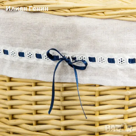 HOMCOM Кош за пране, изработен от върбова ракита, кутия за пране, плетен колектор за пране , снимка 7 - Други стоки за дома - 50361201