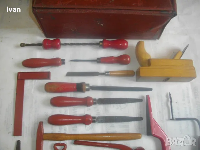 18 БРОЯ НЕМСКИ МИНИ РЪЧНИ ИНСТРУМЕНТИ ЗА МОДЕЛИЗЪМ СТАРО КАЧЕСТВО В ЧАНТА 