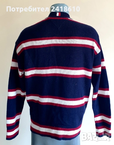 Tommy Hilfiger Monogram Oversize Wool / Mens Size XS / S  ОРИГИНАЛ! Мъжки Вълнен Пуловер!, снимка 11 - Пуловери - 52178704