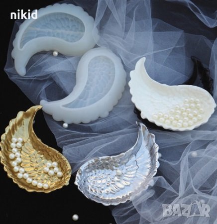 3d Гигант крило с релеф пафти силиконов молд форма фондан шоколад гипс смола и др украса декор крила