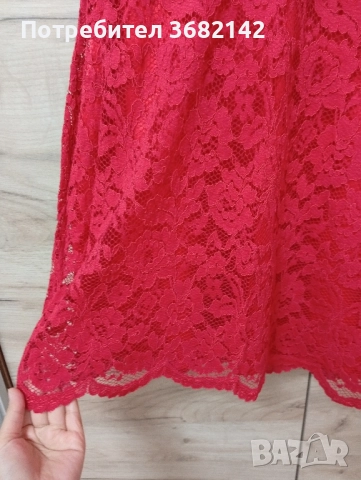 продавам червена рокля , снимка 3 - Рокли - 52498260