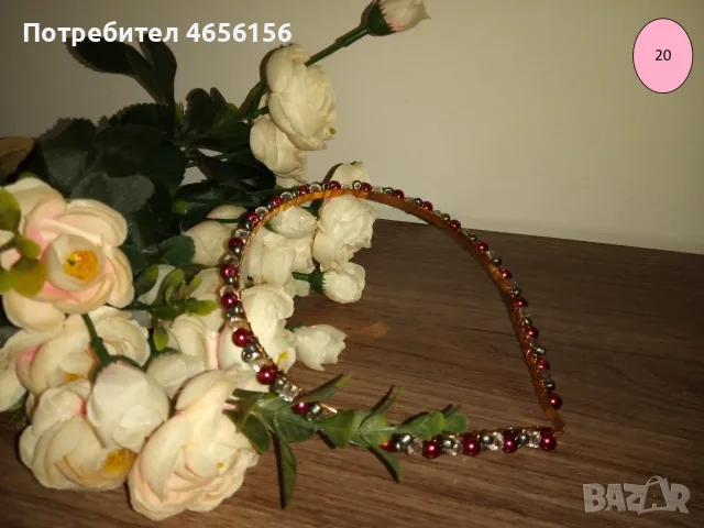 Диадеми с перли и кристали 4 €