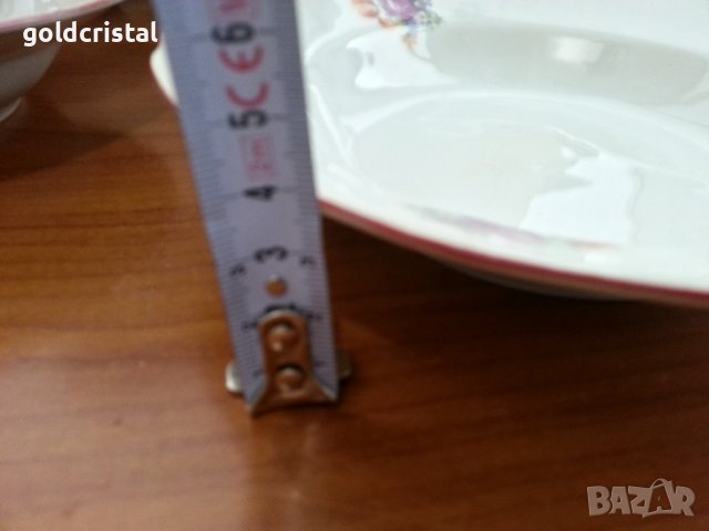 Стар български порцелан чинии дълбоки , снимка 4 - Антикварни и старинни предмети - 37552150