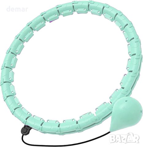 Интелигентен фитнес обръч за отслабване след раждане Hula Hoops розов, лилав и ментово зелен, снимка 3 - Фитнес уреди - 42268511