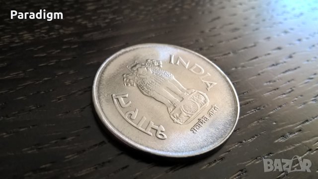 Mонета - Индия - 1 рупия | 2001г., снимка 2 - Нумизматика и бонистика - 30464286