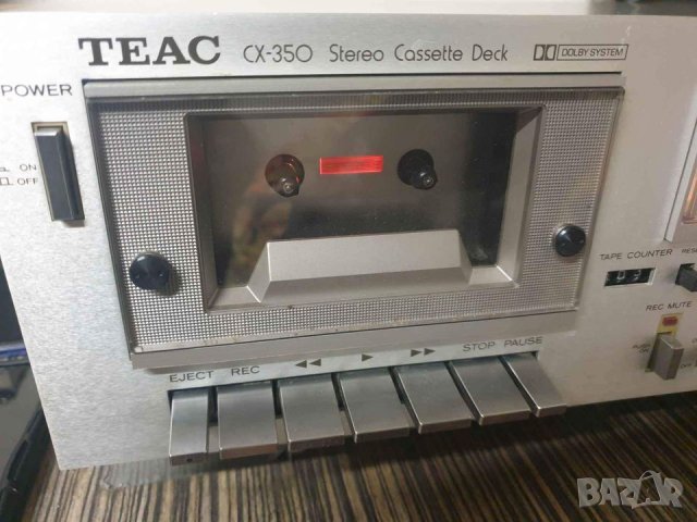 Stereo Cassette deck Касетен дек TEAC CX-350 В идеално състояние, работи отлично. Made in Japan С кн, снимка 5 - Декове - 37825353