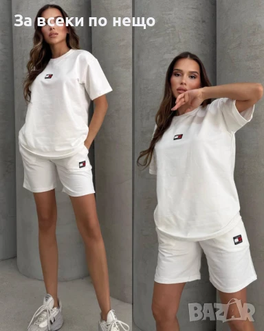 Tommy Hilfiger Дамски Летен Спортен Комплект🔝Дамски Спортен Екип Томи Хилфигер - 5 Цвята Код A712, снимка 3 - Комплекти - 50945730