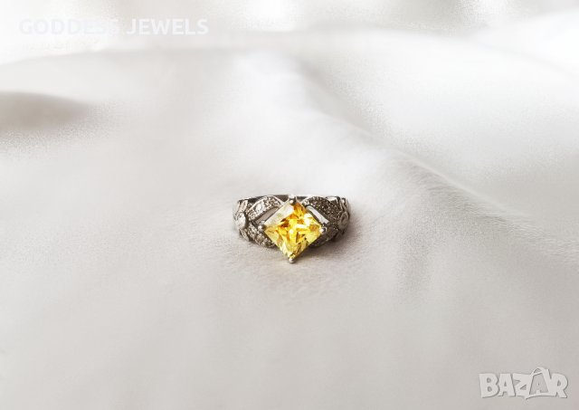 Изящен декоративен пръстен с кристал 516, снимка 3 - Пръстени - 38510419