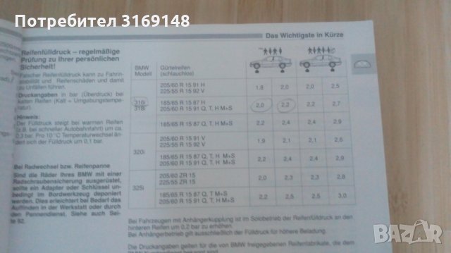 Книжка с инструкции за БМВ 316i 318i 320i 325i, снимка 5 - Аксесоари и консумативи - 34018105