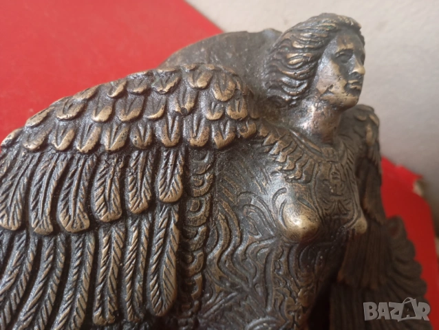 Стара бронзова апликация,обков, снимка 7 - Други ценни предмети - 54154381