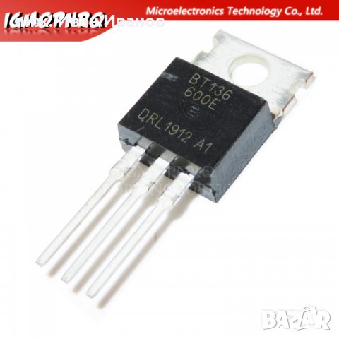 BT136-600 600V, 4A, Igt=10mA   Триак в корпус TO220
