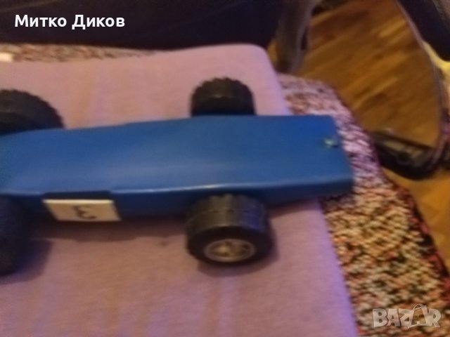 Формула-1 детска пластмасова количка от соца голяма  370х165х75мм, снимка 5 - Коли, камиони, мотори, писти - 42796216