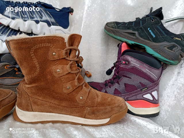 ВОДОУСТОЙЧИВИ SOREL® детски УНИСЕКС боти естествена кожа 33 - 34, снимка 14 - Детски боти и ботуши - 44573152