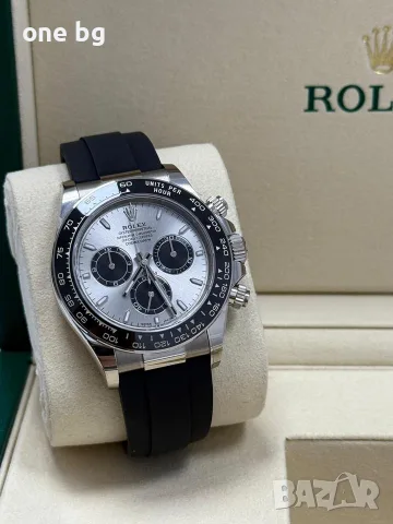 Rolex Daytona Silver silicone strap ghost , снимка 2 - Мъжки - 56537955