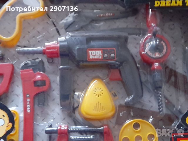 Комплект инструменти ,бормашина,свредел, отвори,ключове, снимка 3 - Играчки за стая - 38706964