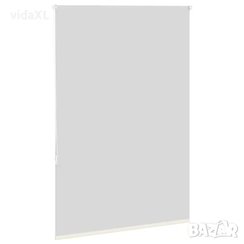 vidaXL Ролкова щора белезникав 90x150 см Ширина на плата 85,7 см, снимка 3 - Щори - 56147407