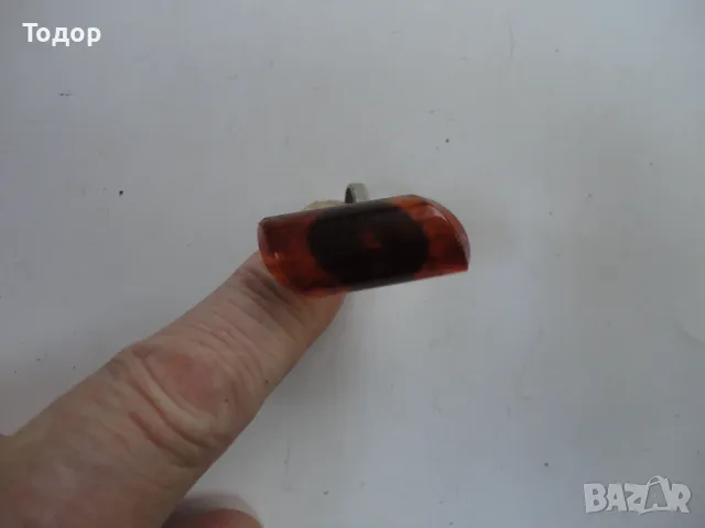 Страхотен пръстен с кехлибар 