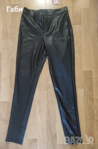 Черен кожен панталон