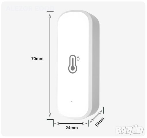Wi-Fi smart сензор за влажност и температура, -20 - +60С, RH 0 - 100%, 20214250, снимка 5 - Друга електроника - 40307948