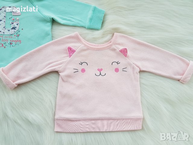 Ватирани блузи за бебе 0-3 месеца, снимка 2 - Бебешки блузки - 38177926
