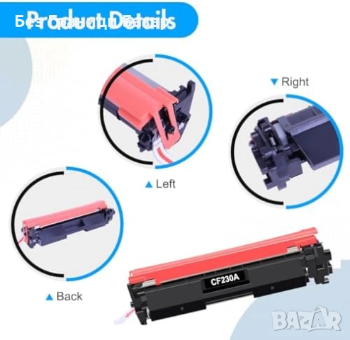 Нов Черен тонер CF230A 30A съвместим с HP M203 M227 серия мастило принтер, снимка 4 - Принтери, копири, скенери - 52134610