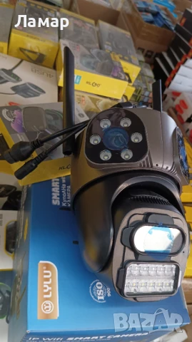 Тройна IP камера с WiFi приложение iCSee безжична камера 10MP, снимка 3 - IP камери - 50950377