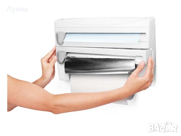 Поставка за кухненска хартия и фолио, снимка 4 - Органайзери - 29999123