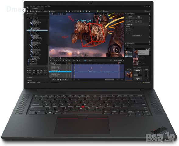 16" ThinkPad P1 /i9-11950H/16GB/SSD/RTX 3080/Win11Pro, снимка 4 - Лаптопи за работа - 44213091