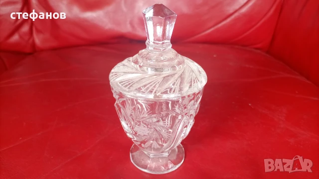 Кристална ахарничка с капаче