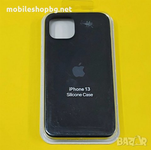 калъф за iPhone 13 силиконов черен
