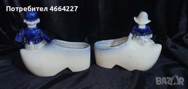 Декоративни порцеланови обувки в стил Делфт , снимка 2 - Други - 53057572