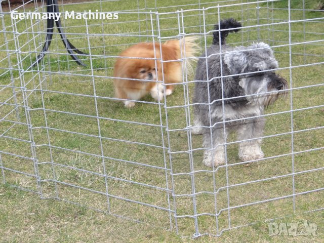 КЛЕТКА - ОГРАЖДЕНИЕ с диаметър 245.см, метална, СГЪВАЕМА. Подходяща е за средни по големин, снимка 2 - За кучета - 42623519