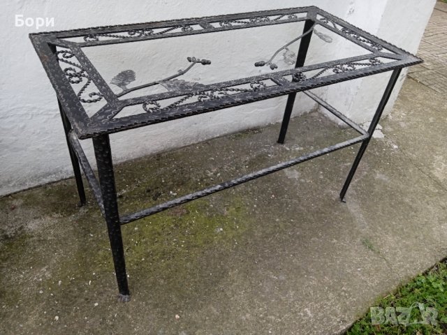Маса от ковано желязо, снимка 13 - Градински мебели, декорация  - 38163775