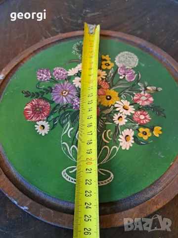 декоративно дървено пано изрисувано с маслени бои     17/2, снимка 5 - Пана - 48994873